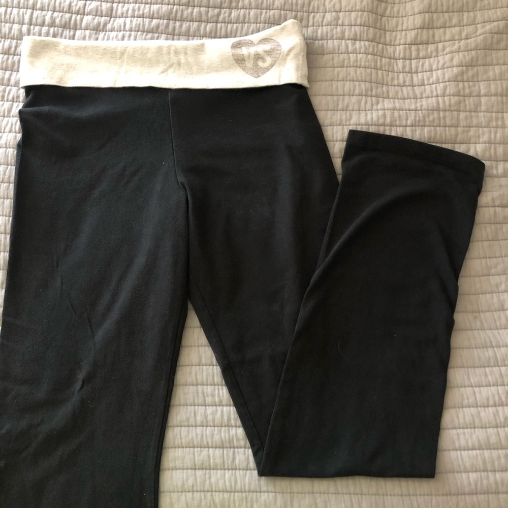 Victoria’s Secret yoga pants, black, boot cut